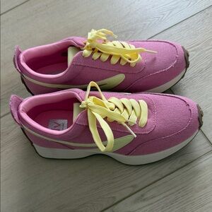 Pink and Yellow Dolce Vita Sneakers